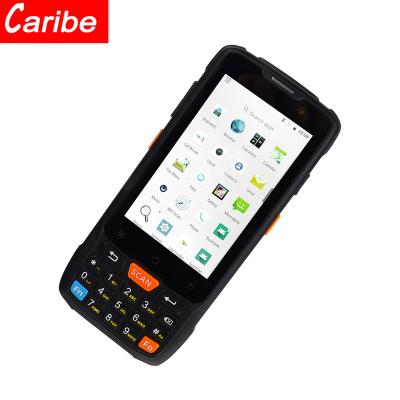 China Handheld Computer Caribe 4.0 Inch 1D 2D Barcode Reader Nfc 13.56Mhz Android 13.56Mhz For Warehouse Large Inventory for sale