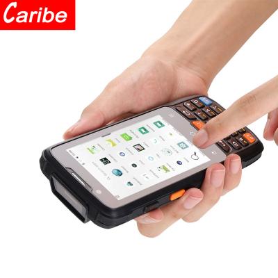 China Caribe Handheld Computer 4.0 Inch Android Barcod Scanner With Gsm Mtk Processor Lte Wifi 4G Camera For Industry Logistic Warehouse for sale