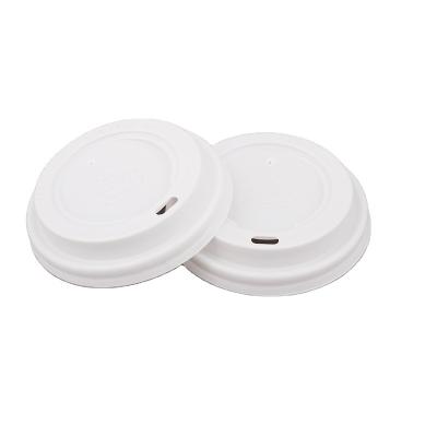 China Non-Refillable Paper Cup Lids Eco-Friendly Disposable Plastic Coffee Cup Cover TP-LD-002 for sale