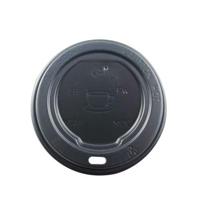 China Non Spill Plastic Sealable Disposable Cup Lid Customizable Hot Coffee Cup Lids for sale