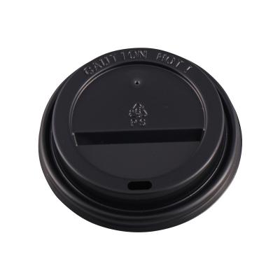 China 8oz 81mm Customizable Plastic Coffee Paper Cup Lid Non Refillable Disposable Lid for sale