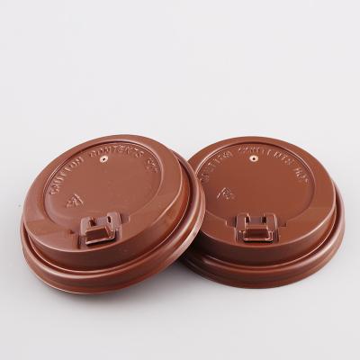 China TP-LD-008 12oz 86mm coffee cup spout coffee cups custom colorful disposable cups lid non-refillable plastic coffee cup lid for sale