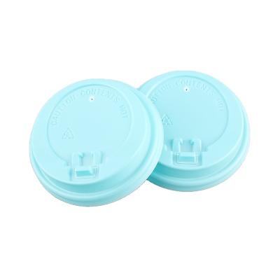 China Non Spill High Quality Disposable Coffee Cup Lid Spout 12/16oz 90mm Plastic Cup Lid For Paper Cup Use for sale