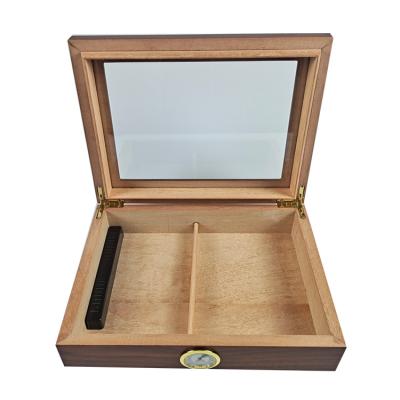 China Handmade Custom Wooden Cigar Travel Humidor Box Fashion Humidor Wooden Humidor for sale