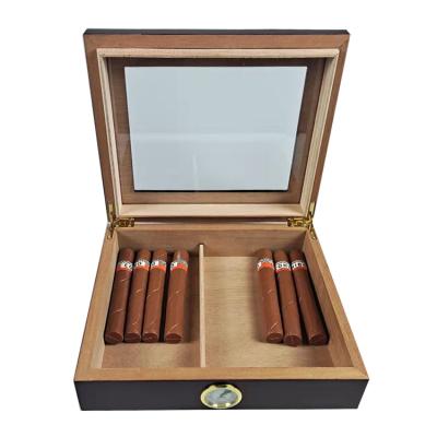 China Custom luxury unique handmade empty boxes fashion cigar humidors wooden box cigar travel humidor box for sale for sale