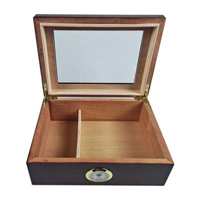 China New Brand New Design Cigar Travel Humidor Box Seal Luxury Custom Portable Cigar Humidor Cabinet Travel for sale