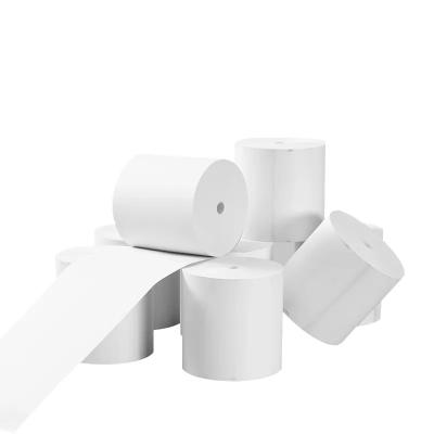 China 80x80 Lot Cashier Receipt Thermal Blank Stock Paper Till Roll Termal 65gsm 55gsm 80X80 mm for sale