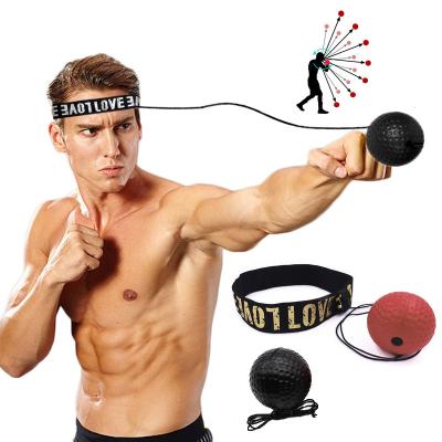 China PU Pressure Release Device Reaction Training Punch Headband For Reaction Speed ​​Training Boxing Reflex Ball With String for sale