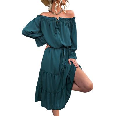 China China Wholesale Chest-Wrap One-Shoulder Breathable Swing Skirt Eco-Friendly Summer Ladies Dresses Casual Women for sale