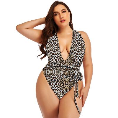 China Wholesales One Piece Bikini Women Swimsuits Leopard Strap Plus Size Floral Sexy QUICK DRY Print Sexy Plus Size Bathing Suits for sale