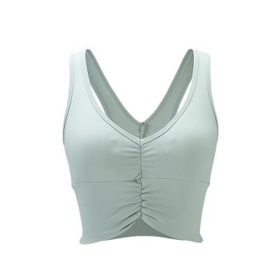 China Factory Price Breathable Eco - Friendly Anti - Wrinkle Quick Dry Plus Size Sports Fitness Bra Yoga for sale