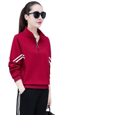 China 2022 Sale Women Fitness Jogging Running Two Piece Set Half Sleeve Sportswear Warm Breathable Casual Loose Cardigan Plus Size for sale