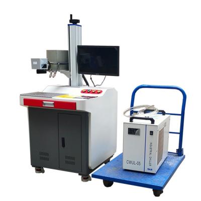 China Laser Marking Ear Tag Printer Laser Machine Ring Spotting UV Engraving Machine Led Bulb Laser Printing Machine for sale