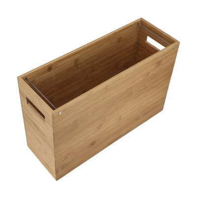 China Classic Bamboo Desk Rack File Box_BSCI Office Factory for sale