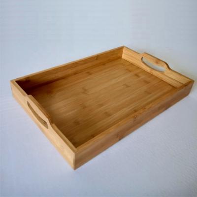 China Food Kitchen Bamboo Serving Tray Rectangle Tea Tray For Food_BSCI Factory for sale