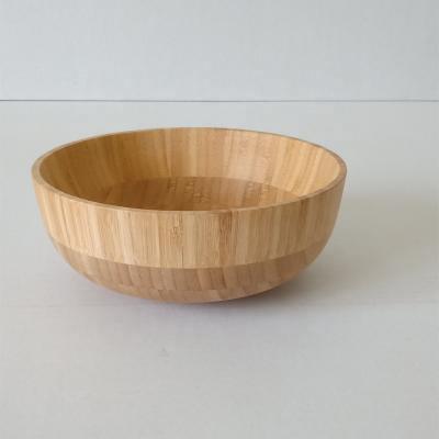 China Sustainable Natural Bamboo Salad Fruit Bowl Food Serving Bowl_BSCI Factory for sale