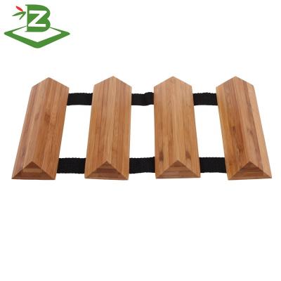 China Sustainable Bamboo Wine Rack Wine Rack For 3 Bottles for sale