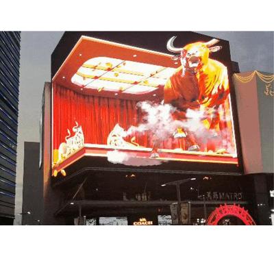 China Outdoor p6.25 p5 Naked Eye 3D LED Display p10 Outdoor Panel 90 Degree Building LED Signboard for sale