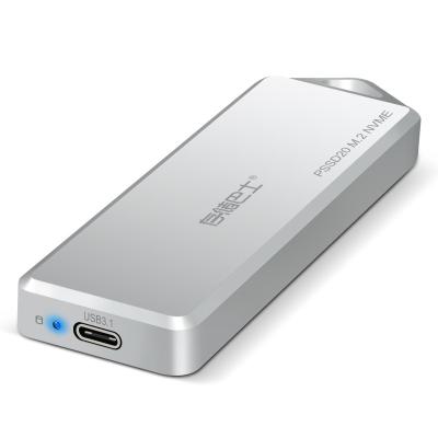 China PSSD20 USB3.1Pocket Dataage SSD Aluminum Mobile Case For NVme 2232 2280 Card for sale