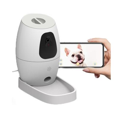 China Wifi Automatic Remote Control Pet App Smart Dog Camera Treat Dispenser Automatic Pet Driver With Camera for sale