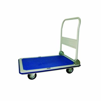 China Industrial Steel Heavy Duty Foldable Storage Platform Hand Cart Trolley Truck With 4 Wheels 150 Kg 300 Kg Load for sale