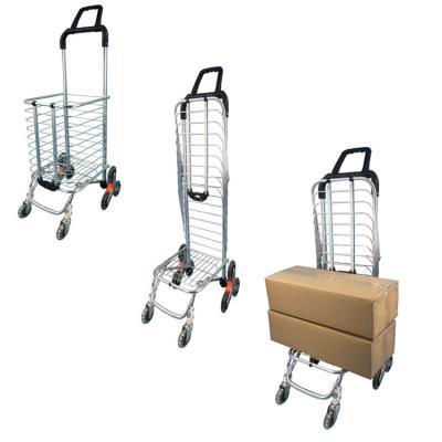 China Foldable Alu Frame Folding Shopping Trolley And Large Folding Trolley for sale