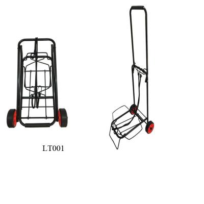 China Foldable Compact Multi Purpose Shopping And Transport Luggage Cart Trolley Flip Up Support With Steel for sale