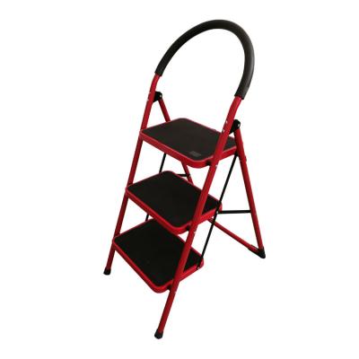 China Hot Sale Househould Ladder 4 Steps Practical Household Folding Steel Step Ladder for sale