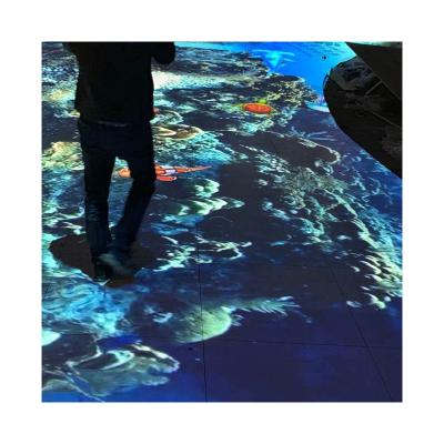 China Interactive floor for children 2021 new technology floor interactive games display exhibition holographic projection system for shopping mall or store for sale