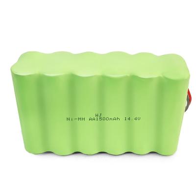 China 14.4 V NiMH Rechargeable Battery Pack 1500mAh Cylindrical NiMH Battery Pack for sale