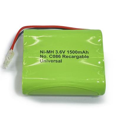 China 1500mah 3.6A AA NiMH Battery Pack For Electricity Meter And Solar Light for sale