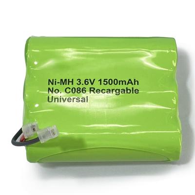 China 3.6V NiMH Battery Pack OEM AA Recharge Battery 3.6V 1500mAh for sale