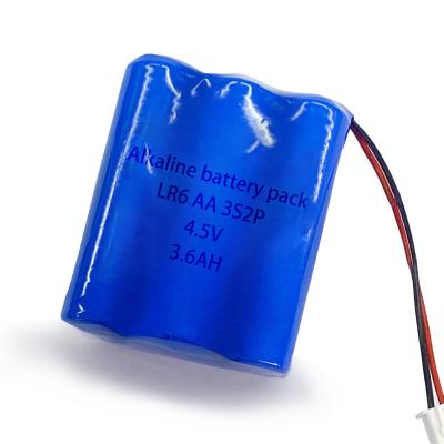 China 4.5V 3600mah Alkaline Battery Pack OEM Rechargeable Dry Cell Non Rechargeable for sale