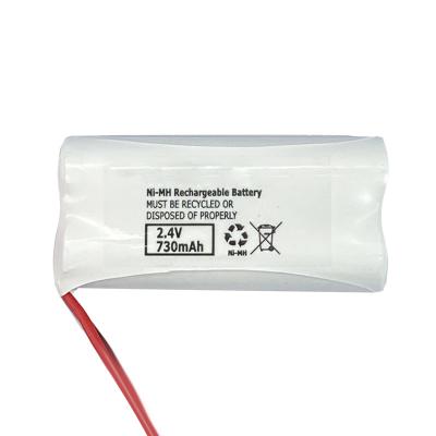 China OEM ODM NIMH Battery Pack AA 2.4v 730Mah NIMH Solar Battery for sale