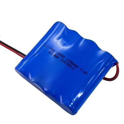 China OEM 7.4V 1200mah 8.8wh 3S2P 18650 Battery Pack With Connector for sale