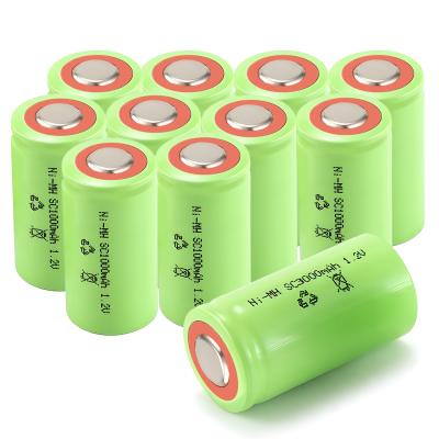 China Sc NiMH Batteries Sub C 4/5 1000mah 3000mah  1.2v Rechargeable Ni-MHBattery For Fire Emergency for sale