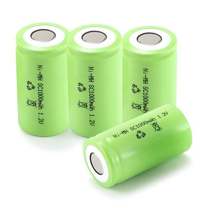 China Sc 1000mah 3000mAh Nimh Rechargeable Battery Cell For Cleaner Power Tool en venta