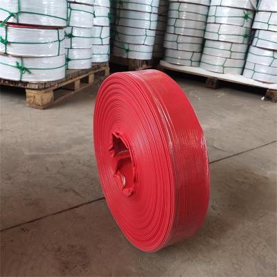 China Plastic Coating Frame 3/4/6/8 Inch Old Factory Price PVC Irrigation Laypipe Discharge Water Layflat PVC Layflat Hose For Agriculture Irrigation for sale