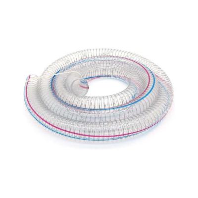 China Plastic Liner Mount Dryer Duct Cleaner Kit Vacuum Hose Steel Wire Old Reinforced For Dust Collector PVC Spiral Steel Wire Hose for sale