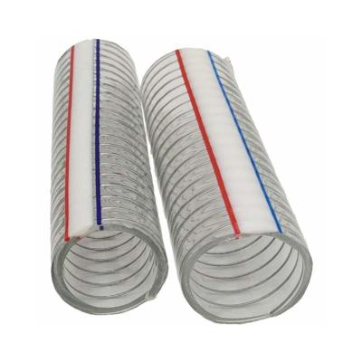 China Wholesale Reinforced Coating Water Suction Spring Steel Wire Hose PVC Steel Wire Suction Plastic Molding Reinforced Hose Old for sale