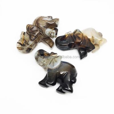 China Wholesale Europe Mix Material Small Stone Elephant Statues for sale