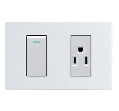 China Commercial US Led Wall Cover Socket, Lighting Control Switch Light, Lamp Switches For Homes for sale