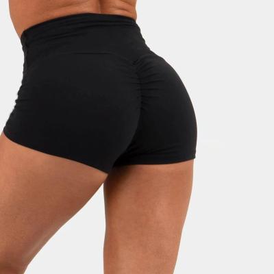 China High Waist Breathable Gym Private Label Yoga Hip Compression Shorts Women Booty Shorts Crac! crack! for sale