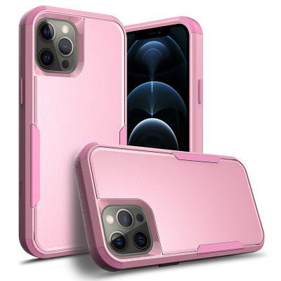 China Fanshion Luxury Universal Wholesale PC+ TPU Cell Phone Case New 3 in 1 Shockproof Phone Case For Iphone 12 13 for sale