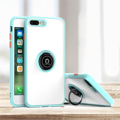 China Fanshion Design Shockproof Silicon Tpu 360 Ring Business Style Multifunctional New Breathable For Iphone 7 8 for sale