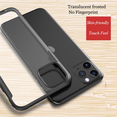 China Wholesale Fashion Skin Feel Frosted Anti-Yellow Translucent Shockproof Cell Phone Case Cover For iPhone 12 for sale