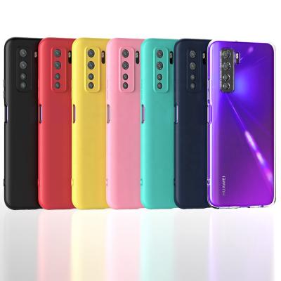 China Amazon Pure Hot Soft Color Soft Silicone Candy Color 7 Color 7 Colors Shockproof Phone Case For Huawei nova 7 SE for sale