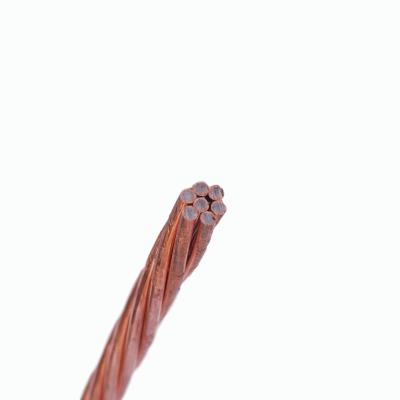 China CCS ASTM B228 Railway Copper Steel Wire Clad Wire Conductor For High Frequency Coaxial Cables for sale