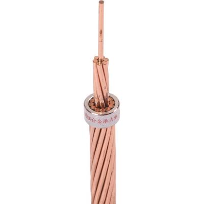 China TDDL Electrical Conductor Catenary Wire Railway Bare Copper Overhead Ground Wire for sale