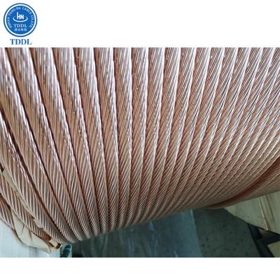 China Factory Supply Copper Conductor Electrical Railway Catenary Wire Bare Copper Cable for sale